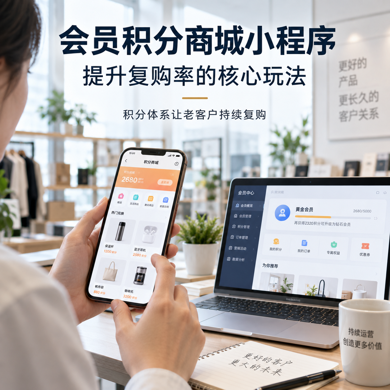 会员积分商城小程序怎么搭建？提升复购率的核心玩法