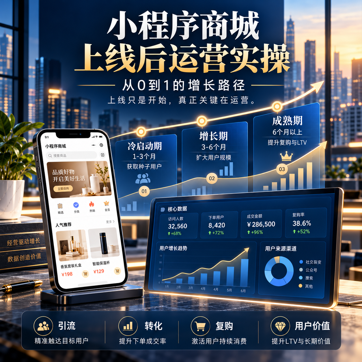 小程序商城上线后怎么运营？从0到1的实操路径